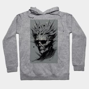 Death Mask Illustration Hoodie